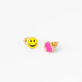 Happy Face & Heart Earrings